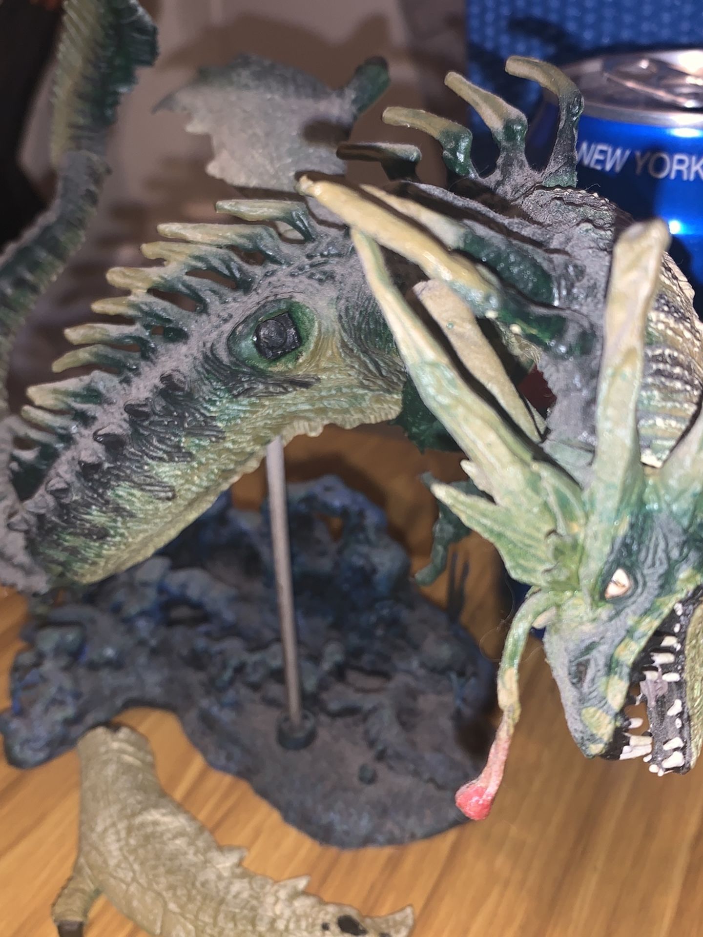 used Mcfarlane Toys Water Dragon Action Figure with base Cool Detailed