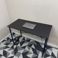 44in Black Computer Desk