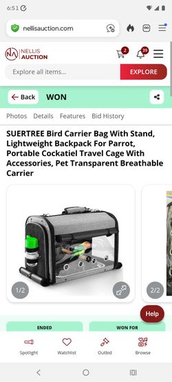 Bird carrier 20.00