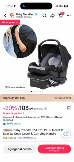 Baby Trend EZ-Lift Plus Infant Car Seat