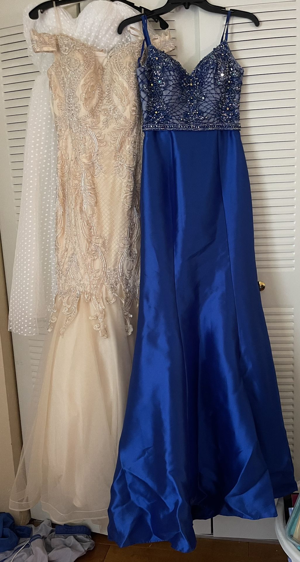Royal Blue Prom Dress Worn Once Fits Like A 2/3