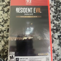 Resident evil 7 Biohazard  Gold Edition Nintendo Switch 2 New & Sealed