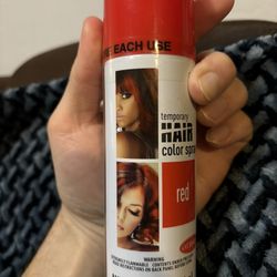 Temporary Red Hair Coloring Spray