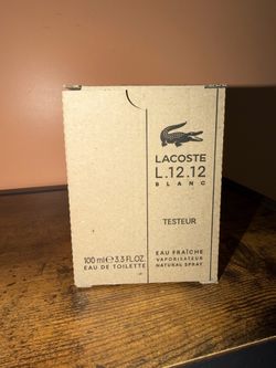 Lacoste L.12.12 Blanc Eau Fraiche Tester 100ml