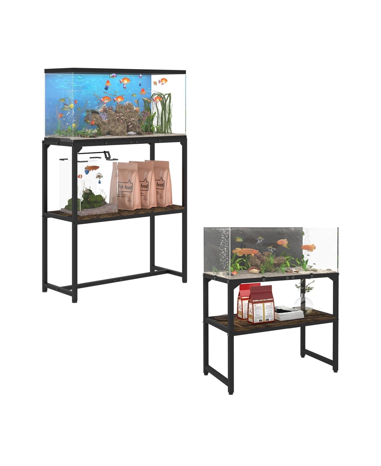 30 GALLON HIGH RIMLESS FISH TANK STAND