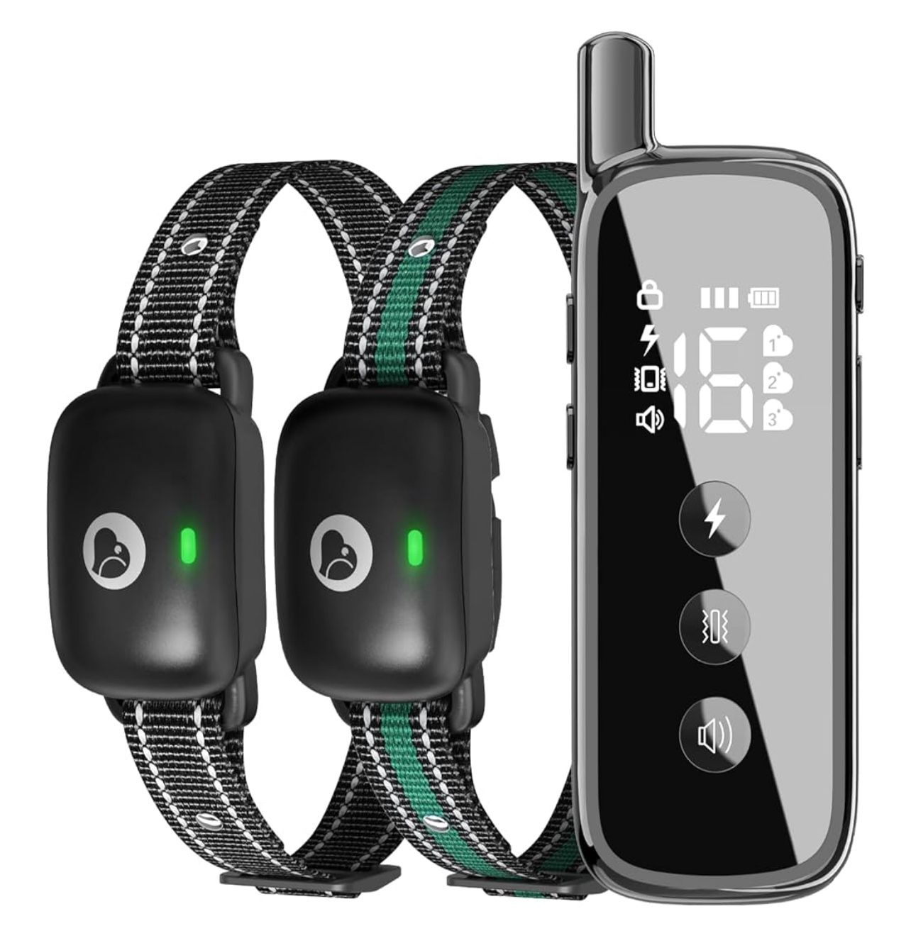 Brandnew Dog Training Collar 2 Dogs Upgraded 2600FT Remote Rechargeable Waterproof Electric Shock Collar with Beep Vibration Shock for All Dogs (5-120