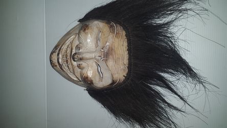 vintage wood mask