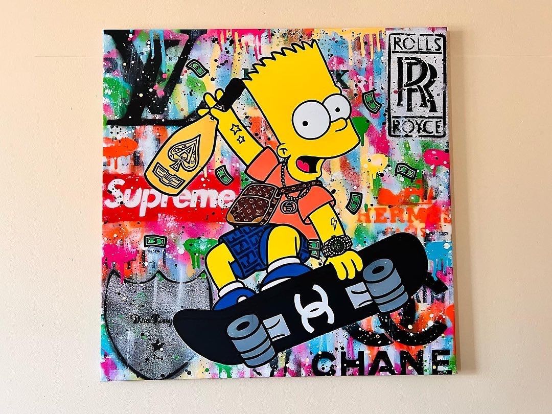 SHANE BOWDEN ORIGINAL 'Marilyn Chanel No. 5' Mixed Media on Canvas