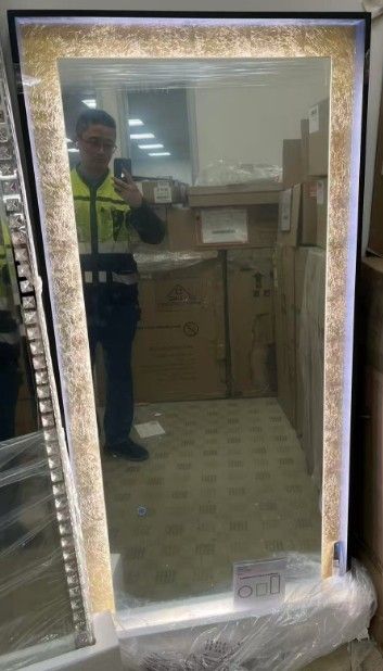 ExBrite Venus 60x28 inch H Gold Beveled LED Mirror