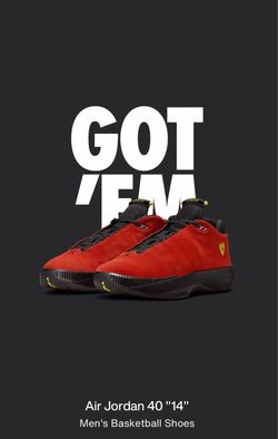 Jordan 40 - 14 Red Ferrari size 11