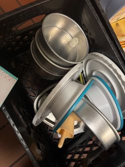 Assorted Aluminum Cake Baking Pans Lot