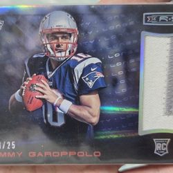JIMMY GAROPPOLO 2014 ROOKIES & STARS ROOKIE RC LONGEVITY PRIME PATCH /25!!