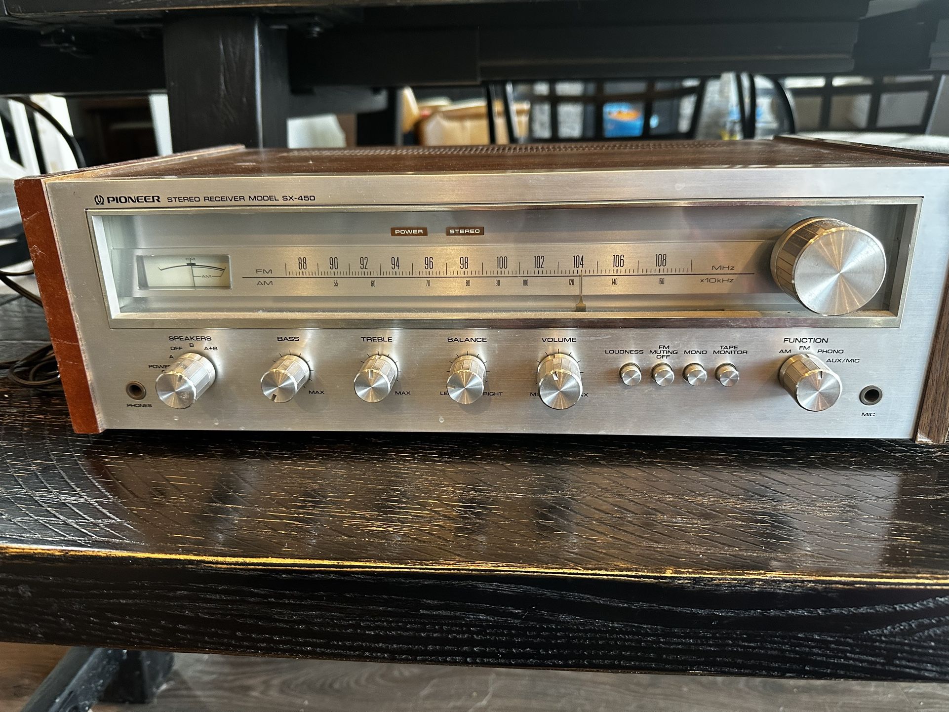 Vintage pioneer Stereo Receiver Model Sx-450