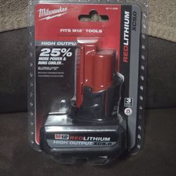 Milwaukee
M12 12-Volt Lithium-Ion XC High Output 5.0 Ah Battery Pack
