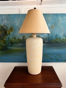 Vintage Coastal Ceramic Lamp 38” Tall – Casual Lamps 1988