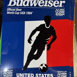 Budweiser Tin Tacker Sign World Cup