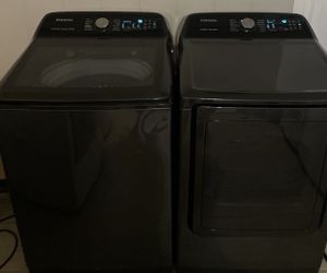 Samsung washer with Agitator and  Samsung dryer