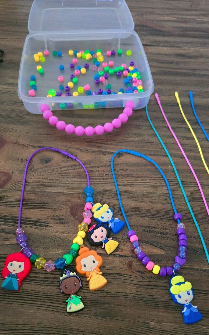 ▪︎▪︎☆ Disney Princess Necklace Activity Set ☆▪︎▪︎