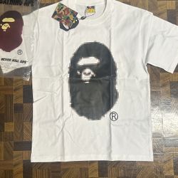 Bape White Pixelated Tee