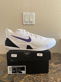 Kobe 9 Elite Low EM Protro White Court Purple