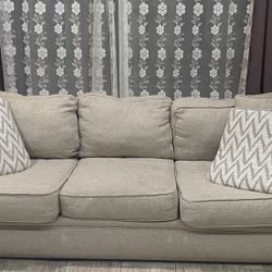 Microfiber Sofa, Oatmeal
