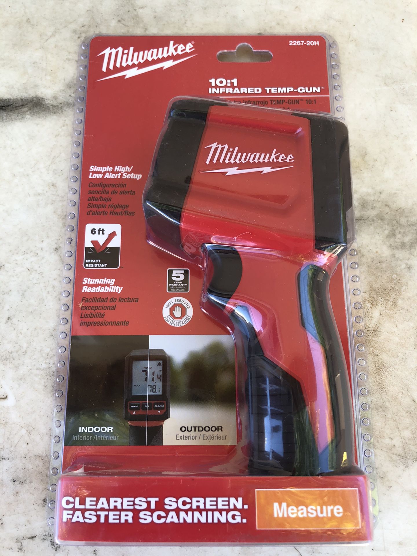 Milwaukee 10:1 infrared temp gun brand new