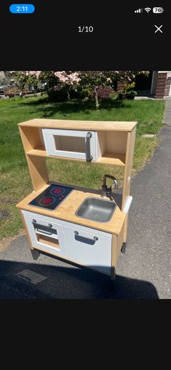 LOW PRICE MOVING- RARE IKEA REAL WOOD KIDS TODLER PLAY KITCHEN