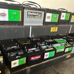 New And Rebuilt And Used Car Batterys 