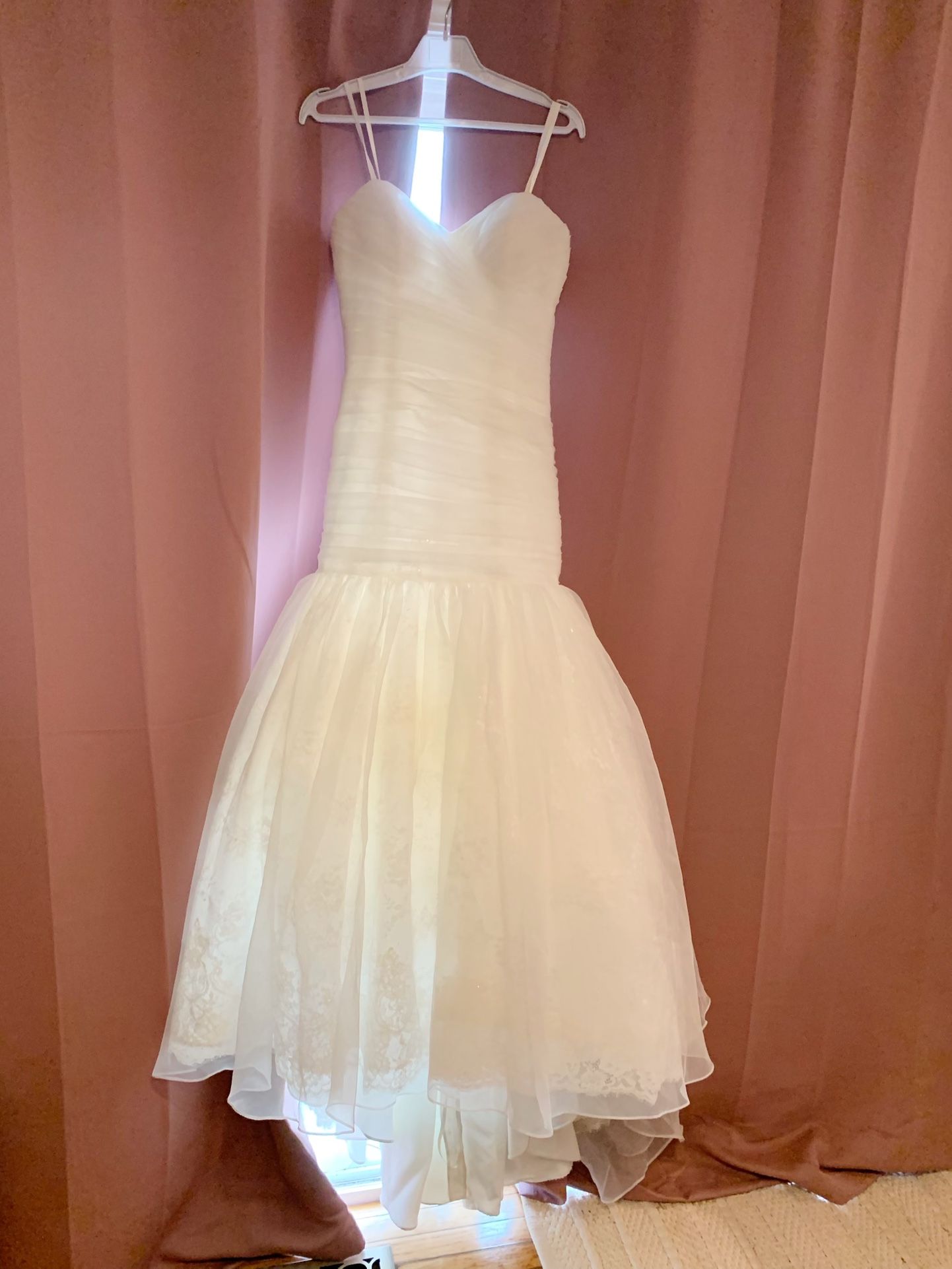 Mori Lee fitted and ruched wedding gown