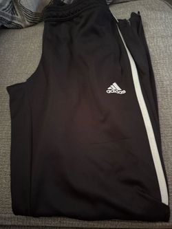 Adidas Black Jogger Pants with White Side Stripe