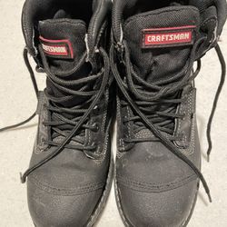Craftsman Black Steel Toe Work Boots Men’s Size 7.5