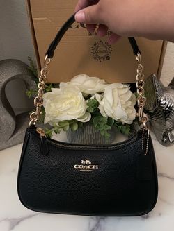 Black coach bag for women