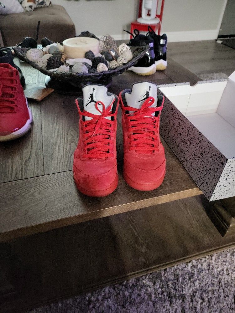 Jordan 5 Retro Red Suede