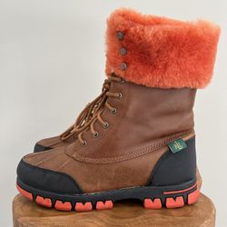 Ralph Lauren 100% Leather Winter/Snow Boots Women’s Size 7B