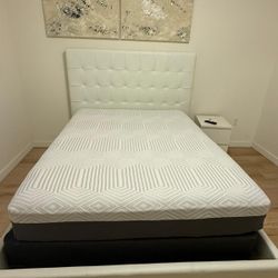 Queen Mattress And Leather Bed Frame