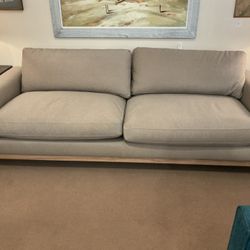 Wood Trim Dune Sofa