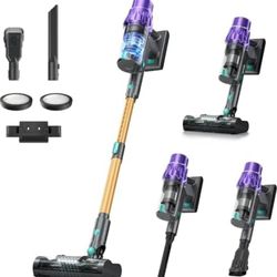 Cordless Vacuum Cleaner, 50KPA/70Mins Vacuum Cleaners for Home with Auto Dust Detection/LED Touch Display,Rechargeable Stick Vacuum,Self-Standing Vacu