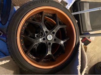 4 Asanti AF164 22inch 3pc rims (Staggered)  Bronze/Gloss Black