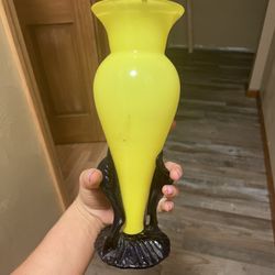 Antique LOETZ Czech Signed Art Glass Tango Vase