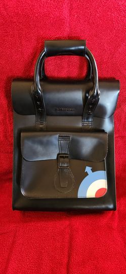 Dr. Martens Black Leather "The Who" Backpack