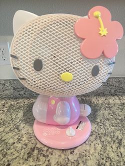 Hello Kitty Fan Retro Vtg 2005 Pink Tested/works