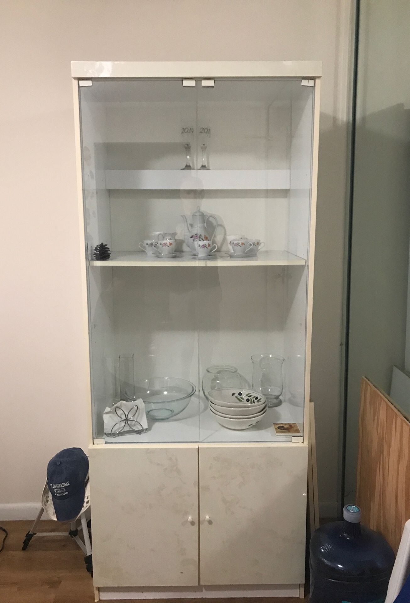 Large heavy white cabinet