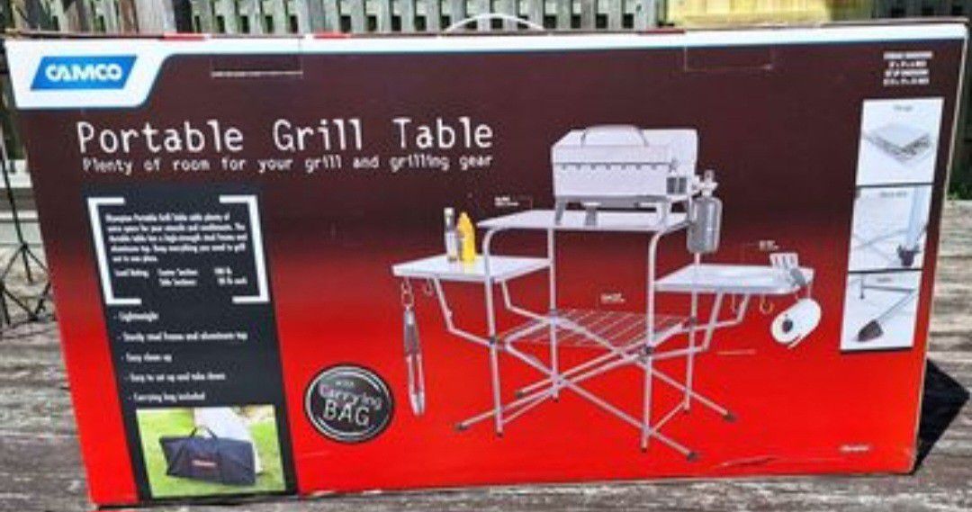 Camco portable grill table