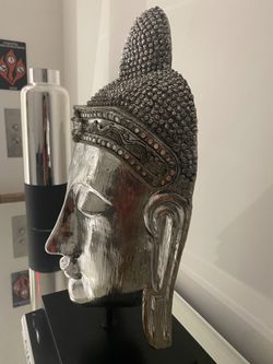 Beautiful Big Buddha Head Sculpture 