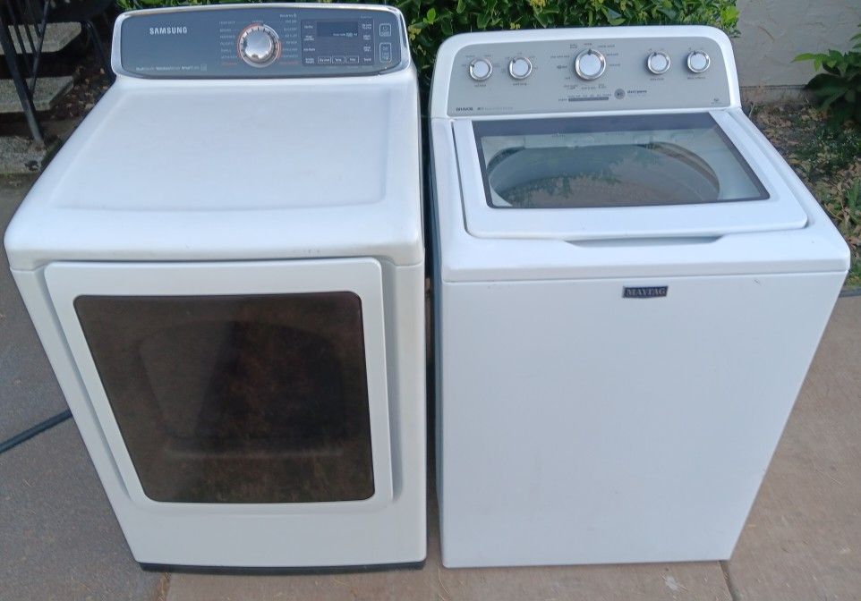 Maytag Washer and Samsung Gas Dryer