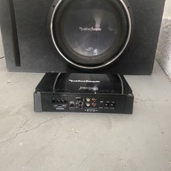Rockford Fosgate Subwoofer And Amplifier 