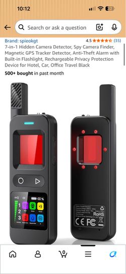 Spieokgt 7-in-1 Hidden Camera Detector