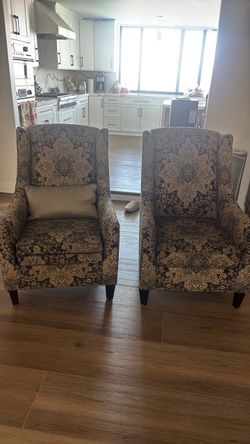 Two accent chairs