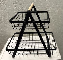 2 Tier Countertop Fruit Basket,