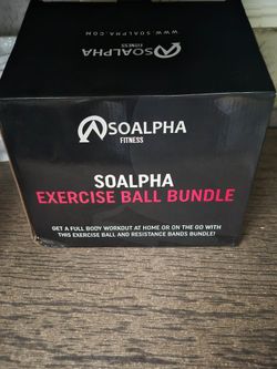 New Soalpha Fitness Excercise Ball Bundle